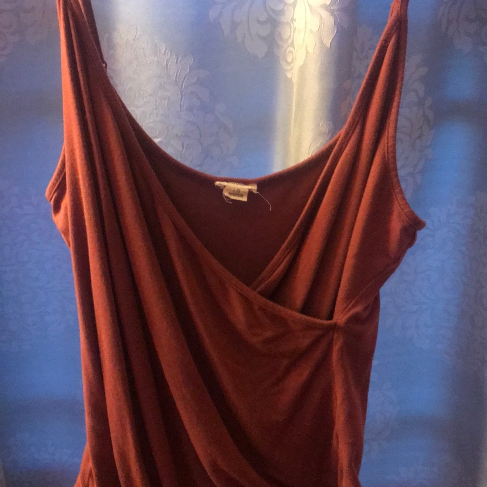 Rust color body suit